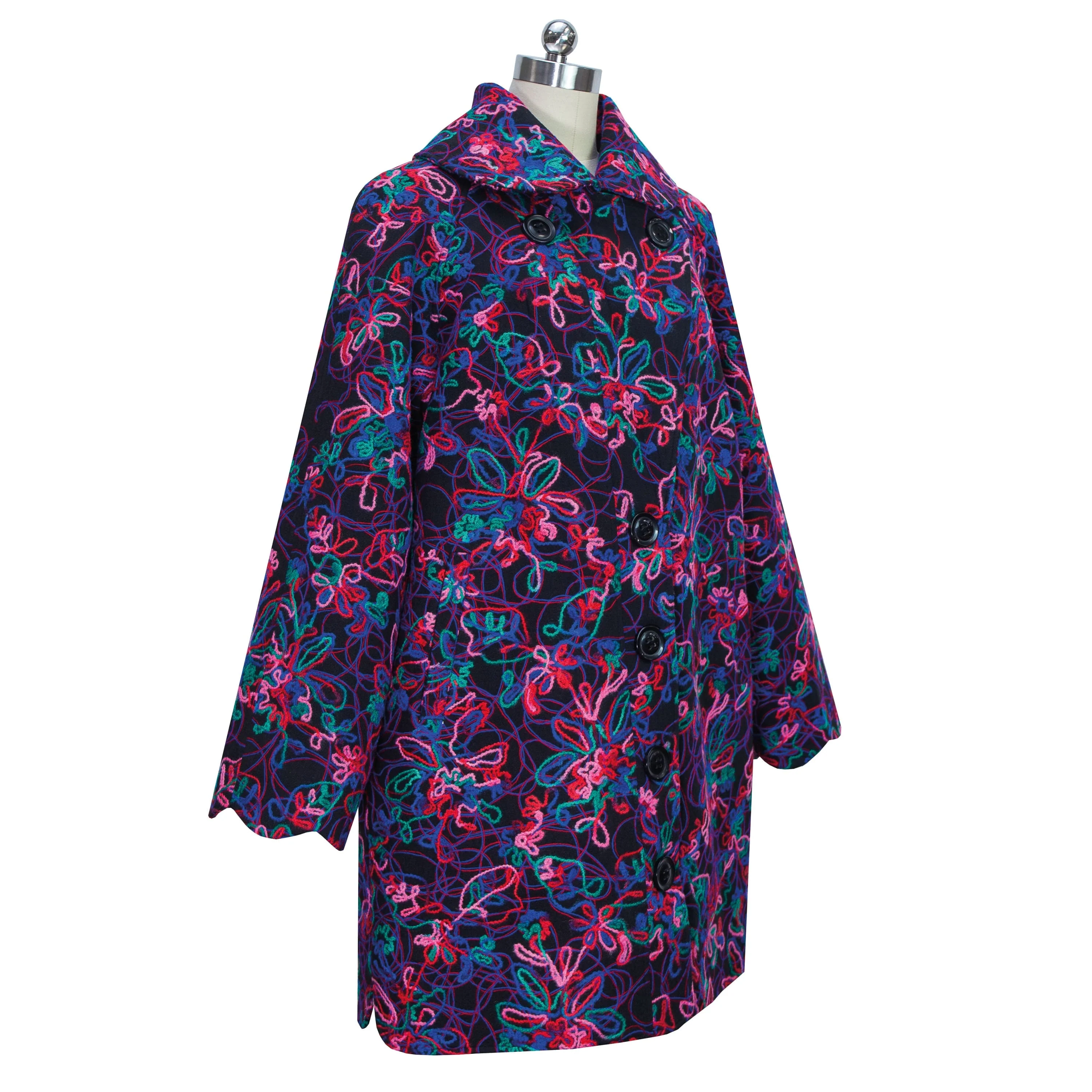 Manteau Atlas Violet Studio - Image 4